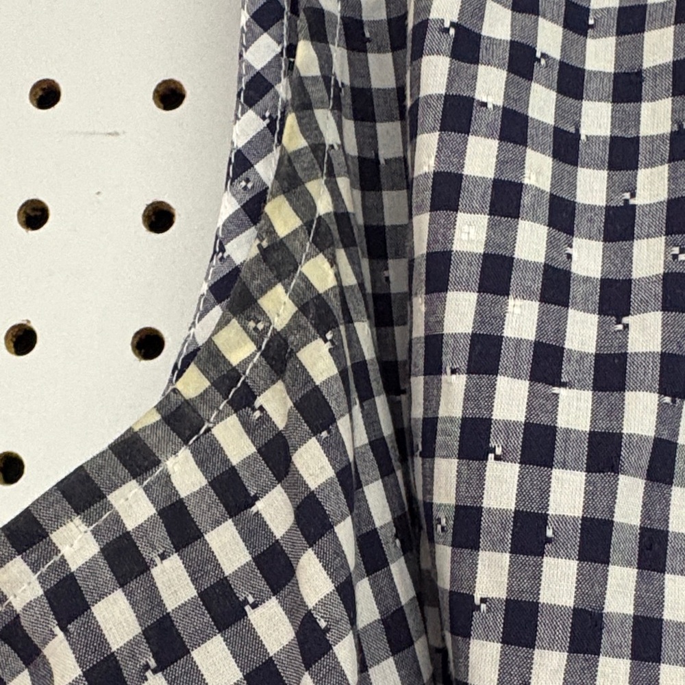 Tommy Hilfiger Navy and White Gingham mini Dress | 100% cotton summer spring - Picture 4 of 6